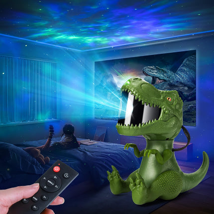 Dinosaur Star Projector Night Light: Galaxy Projector Light for Kids Bedroom Ceiling Decor Christmas （Green）