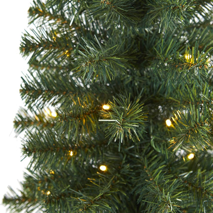 Nearly Natural 2ft. Green Artificial Christmas Tree with 35 LED Lights and 72 Bendable Branches