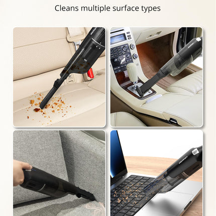 Aspiron Cordless Handheld Vacuum, 15Kpa Powerful Car Vacuum, Rechargeable, Charging Dock, Ergonomic Handle, 2In1 Crevice Tool, 1.8Lb Portable Handheld Vacuum With 2Speed For Car, Home