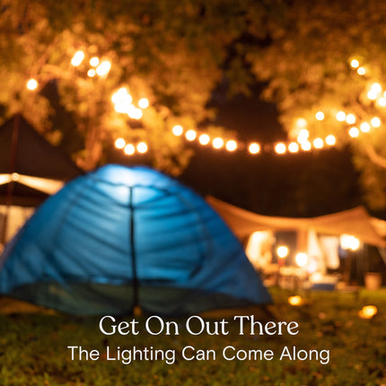 Brightech Ambience Pro USB Powered String Lights - 24 Ft Commercial Grade Waterproof String Lights, Outdoor Shatterproof Patio Lights for Camping, Christmas, Backyard, Porch - 1W LED Soft White Light