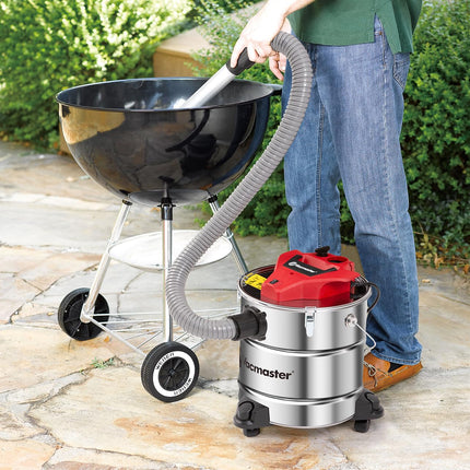 Vacmaster Eav508S 1101 5Gallon 8 Amp Ash Vacuum Cleaner Stainless Steel Tank With Hepa Filter & Hose Accessories, 5 Gal, Red