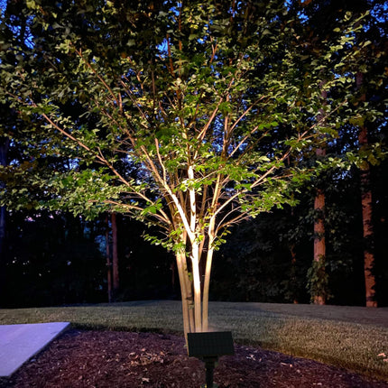 2-Pack Solar Spotlights with 64 LEDs, IP65 Waterproof Outdoor Landscape Solar Lights, 2-in-1 Wireless Solar Wall Lights for Garden and Driveway, Cool White & Warm White, 4 Modes"
