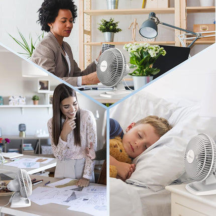 Lasko 2002W Personal Fan, 6Inch, White, 2002