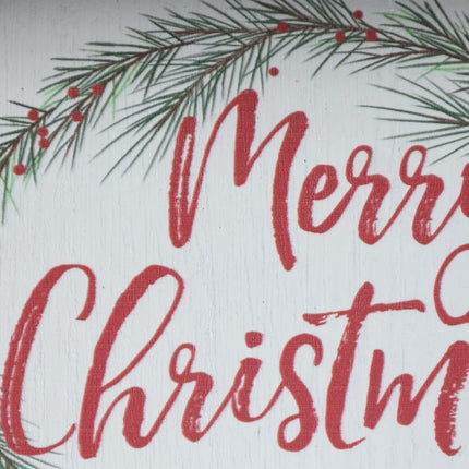 Paris Loft Christmas Sign, Merry Christmas to You All, Framed Wooden Tabletop or Wall Decor, Christmas Wreath, Buffalo Check, Farmhouse Christmas Sign