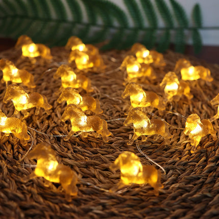 Pony Fairy Lights Outdoor Waterproof Horse s for Women Battery Operated Decorative Thanksgiving Christmas Fairy Lights for Bedroom Garden Patio with Remote 20LED 8.5ft