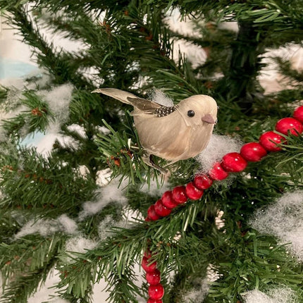 4pcs Artificial Sparrow Birds Realistic Foam Feather with Clip for Christmas Tree Ornaments Wreath Crafts Flower Arrangements Wedding Decor Garden Decoration (4)