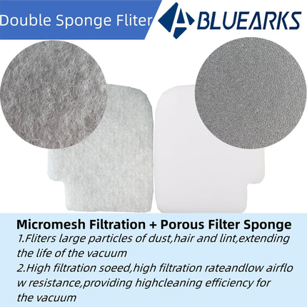 5Pcs Shark Stratos Filter S Compatible With Az3002 Az3000 Az3000W Shark Stratos Duo Clean Powerfins Upright Vacuum Kit Includes 1 Brush Roll+2 Hepa + 2 Foam & Felt Filters
