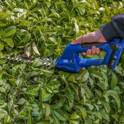 Cordless Grass Shears & Shrub Hedge Trimmer, 2 in 1 Electric Handhled Hedge Clippers 20V Grass Cutter Trimmer with Rechargeable Lithium-Ion Battery and Charger, Plastic Cover Included