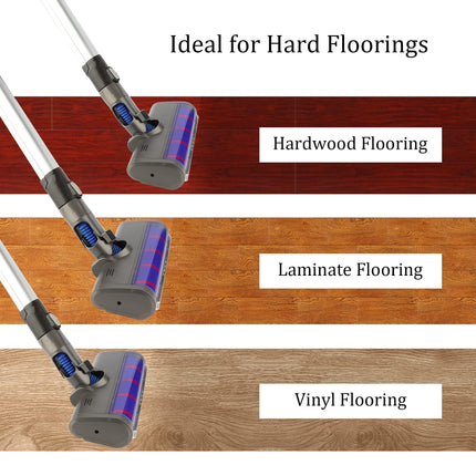 Soft Roller Cleaner Head Compatible With Dyson V6, Dc58, Dc59, Dc61, Dc62, Dc74 Cordless Vacuum Cleaner, Hard Floor Attachment With Headlights For A&B Interface