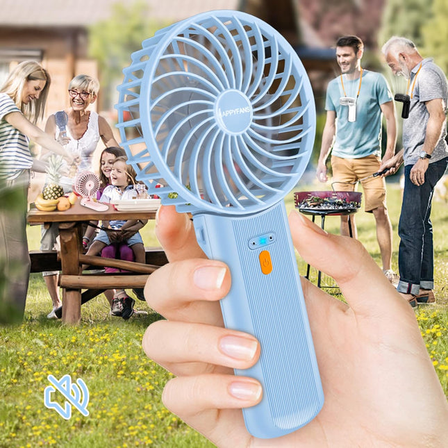 3In1 Portable Fan, 4 Speed Handheld Fan, Personal Mini Desk Fan With Bendable Handle, Lightweight Neck Fan With Neck Strap, Usb