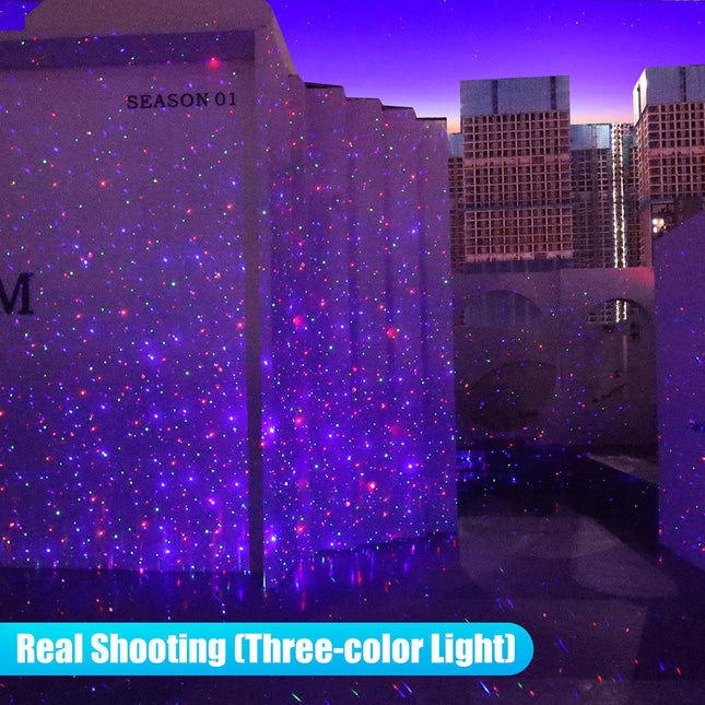 Laser Christmas Projector Lights Outdoor, RGB 3 Colors Firefly Lights & Stars Light Show, Holiday Projector Christmas Decorations for Yard/House/Garden/Party, Christmas , Home Decor