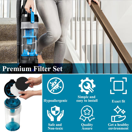 Upright Vacuum Filter For Part 1604896 Bissell 1520 2112 Series Powerforce Compact Lightweight Upright 1604896 Vacuum Filters 15204 15208 15209 1520L 1520Nr 2112 2112Z 2Pack