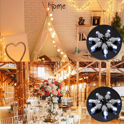 Mudder 40 Pieces LED Balloon Lights Mini Battery Powered LED Party Lights Bulbs for Paper Lantern Balloon Wedding Halloween Christmas Party Decoration Centerpieces