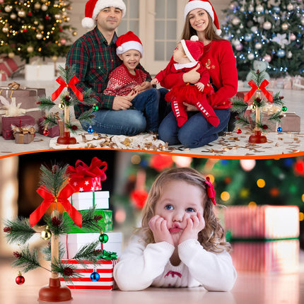 2 Pieces Christmas Tree Plunger White Elephant Dirty Santa Plunger Funny Toilet Humor Christmas Gag s for White Elephant Party Xmas Ornament Decor