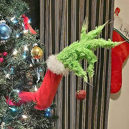 Elf Body Tree Decorations, Elf Arms for Christmas Tree Ornaments Xmas Christmas Tree Topper Party Supplies Christmas Decorations Indoors Home Decor