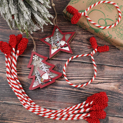 LOKIPA 12PCS Christmas Garland Ties, Decorative Garland Ties Reusable and Flexible Twist Ties for Garland, Garland Ties for Banister Home Decoration