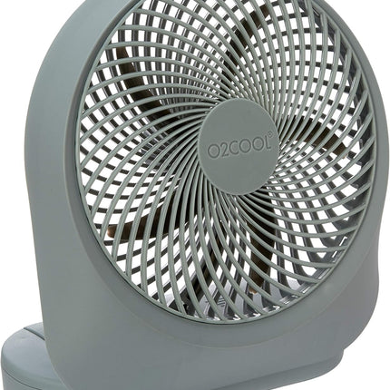 O2 Cool Fan 8 Inch Battery Or Electric Operated Indoor/Outdoor Portable Fan With Ac Adapter, Tilts 90 Degrees