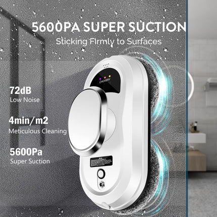 Window Cleaner Robot,Smart Glass Cleaning Robotic With 5600Pa Strong Suction,Remote Control Window Cleaning Robot For Windowstilesclass Door