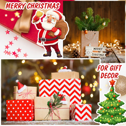 100 Pieces Christmas Pine Needles 10 inch Artificial Pine Branches Green Leaves Needle Garlands Pine Twigs Faux Cedar Branches Greenery DIY Accessories for Christmas Holiday Winter (Modern Style)