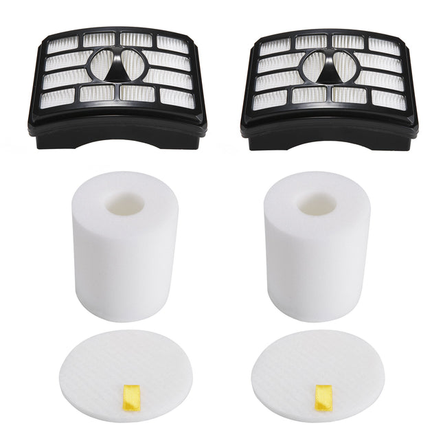2 Hepa Filter + 2 Foam Flet Filter Kit For Shark Rotator Pro Liftaway Nv500 Nv501 Nv505 Nv552 Hepa Filter & Foam Filter Kit, Part Xfh500 & Xff500