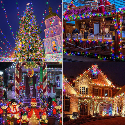 Solar Christmas Lights Outdoor Waterproof, 400LED 137FT Solar String Lights with Remote, Solar Fairy Lights, 19 Modes Solar Christmas Lights for Yard Tree Garden Outdoor Christmas Decoration