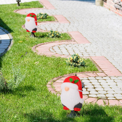 2 Pieces Christmas Snowman Porch Light Cover Gnomes Holiday Light Covers Outdoor Holiday Santa Porch Light Cover for Porch Lamp Garage Light Christmas Decoration, 11.6 x 7.5 Inch