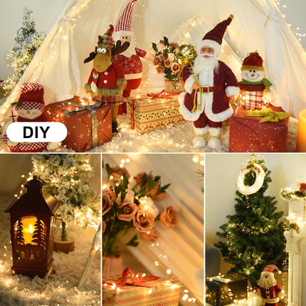 Fairy Lights Battery Operated, 60 LED Mini Fairy Lights 8 Modes Small Christmas Lights Waterproof Fairy Lights for Bedroom,Garden,Party,Xmas Wreath,Wedding,Halloween,Christmas, Warm White