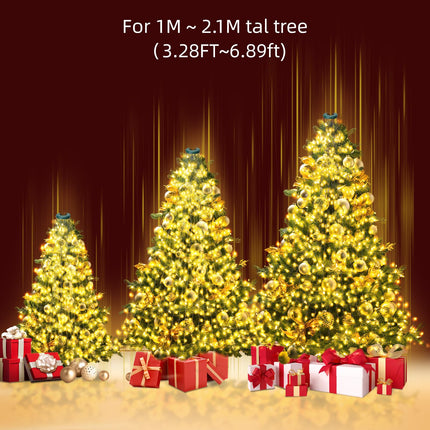 Christmas Tree Lights 400 LED Christmas Lights Indoor Outdoor 6.6FT x 16 Christmas Fairy String Lights with 8 Modes/Timer/Memory Function Christmas Tree Decorations