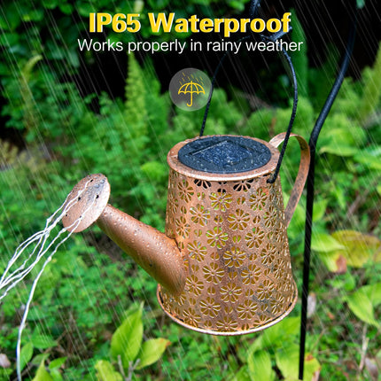 Solar Watering Can Lights,Solar Lights Outdoor Garden Decor,Large Hanging IP65 Waterproof Solar Lantern Landscape Lights Outside Decor for Garden Yard Pathway Christmas s for Mom Birthday