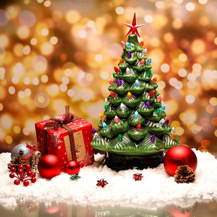 186 Pieces Ceramic Christmas Tree Replacement Bulb Set Includes 60 Ceramic Tree Replacement Lights Ornaments 60 Ceramic Tree Globe Lights 60 Christmas Tree Bird Lights 6 Stars(Multi Color)