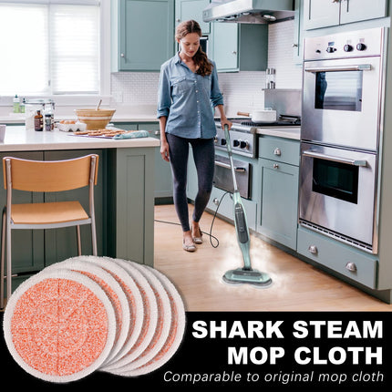 S7000 Pads Steam Mop Pads Compatible With Shark S7000Amz S7001 S7001Tgt S7000 S7201 S7000C Series Reusable Mop Refill, Steam & Scrub Allinone Hard Floor Steam Mop 6 Pack