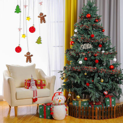 59 Feet Christmas Tinsel Garland Metallic Twist Garland Shiny Hanging Garland Ornaments for Christmas Tree Party Supplies Indoor and Outdoor Decoration (Red Green)