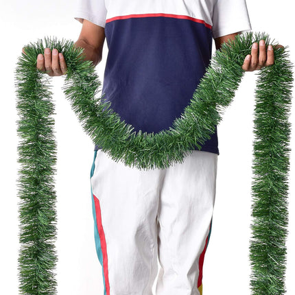 Artiflr 33Ft Christmas Garland Clearance, Artificial Pine Garland Greenery Holiday Decor for Home Fireplaces Holiday Party Decoration Outdoor or Indoor