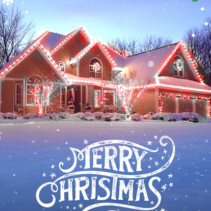 100 Feet Commercia Led Outdoor Christmas Lights, Waterproof C9 Christmas String Lights with 100 C9 Strawberry Bulbs Connectable UL for Roofline Patio Holiday Party Backyard Xmas Decor
