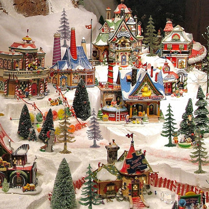 5 Kinds Mini Christmas Trees Pine Trees Artificial Tree Powder DIY Building Sandbox Landscape Decoration Home Winter Table Party Craft