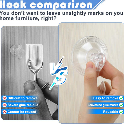 6 Pcs Wreath Door Hanger Clear Heavy Duty Suction Cup Hooks 11 lb Removable Reusable Window Glass Door Wreath Holder for Kitchen Shower Bathroom Halloween Christmas Wreath Decorations