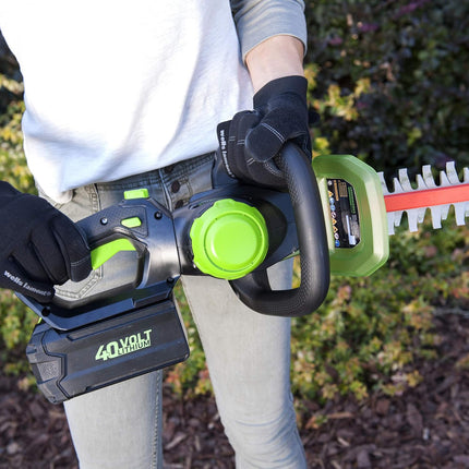 Greenworks 40V 24" Cordless Hedge Trimmer, 3.0Ah Battery and Charger Included
