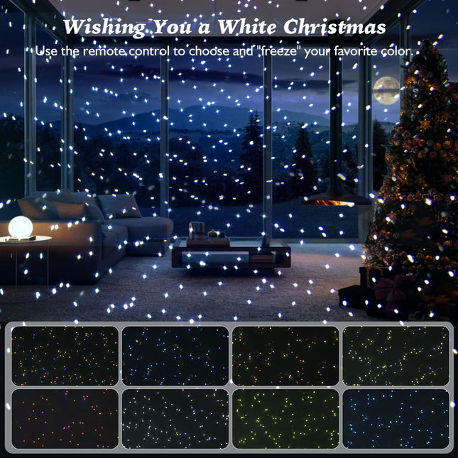 Outdoor Firefly Lights Projector, White Laser Fairy Lights Projector, 5 Color Motion Star Laser Projector, Moving RGB Christmas Projector Light Waterproof with Remote Control for Home, Garden, Patio