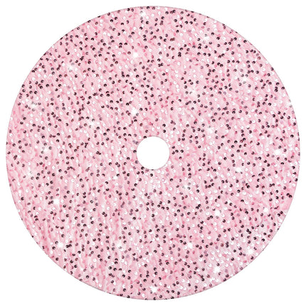 Pink Christmas Tree Skirt 36 Inch Sequin Tree Skirt, Glitter Sequins Tree Mat for Christmas Tree Decorations, Blush Pink Xmas Tree Skirts for Pink Christmas Ornaments