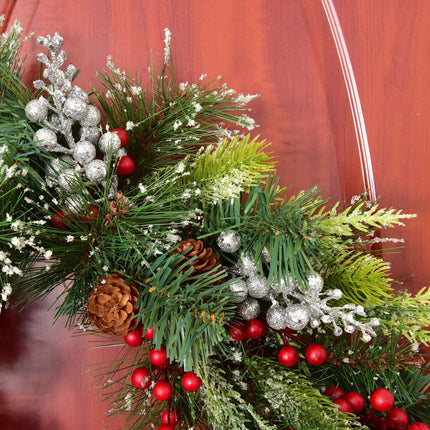 DearHouse 14 Pack Christmas Glitter Berries Stems, 7.8Inch Silver Artificial Christmas Picks for Christmas Tree Ornaments, DIY Xmas Wreath, Crafts, Holiday and Home Decor