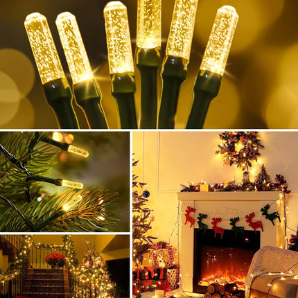 d Christmas Tree Lights, 158 FT 480 LED String Lights Green Wire with 8 Modes, Timer and Memory, Plug in Outdoor Waterproof Twinkle Lights for Indoor Yard Xmas Holiday, Warm White
