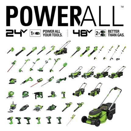 Greenworks 24V 10-Inch Cordless String Trimmer, Battery Not Included ST24B01