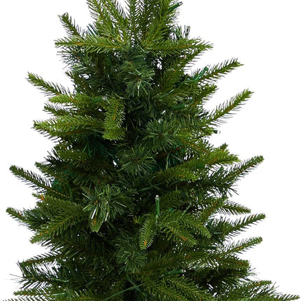 Nearly Natural 2ft. Artificial Christmas Tree with 35 Clear LED Lights in Decorative Basket