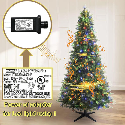 Rotating Christmas Tree Stand, Adjustable Tree Stands with Remote Control, Music, Adapter, Artificial Christmas Tree Stand for Up to 10 FT 80 LB Tree