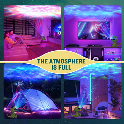 Dinosaur Galaxy Projector, Star Projector with Timer and Remote, Dinosaur LED Nebula Night Light for Kids, Adults, Room Decor, s for Birthdays, Halloween, Christmas