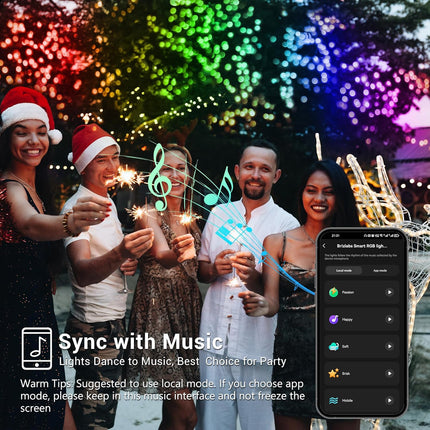 Brizled RGB Christmas Lights, 164ft 498 LED Smart String Lights App Controlled, Dimmable Color Changing Christmas Lights, Xmas Tree Lights Work with Alexa & Google Home