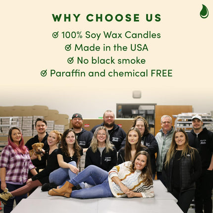 WAX & WIT Christmas Candles Scented, Christmas Tree Candle, Pine Scented Candle, Holiday Candles, Winter Candles, Christmas Scented Candles, Holiday Candle Scented, Balsam and Cedar Candle – 9oz