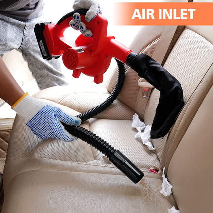 Cordless Leaf Blower, KEEP SOON 2-in-1 Leaf Blower & Vacuum, with 18V Lithium Battery and Charger, Electric Leaf Blower, Battery Blowers for Lawn Care, Dust, Snow Debris, Yard