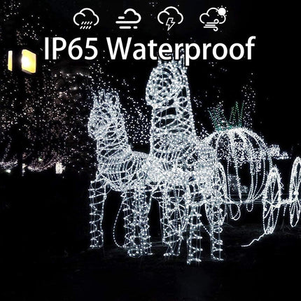 196ft 600 LED Solar Rope Lights Outdoor Waterproof 60M Solar Powered String Lights Super Long Fairy Light with Timer Solar Tube Lights Garden Christmas Lights for Deck Patio Pool Weeding Yard Decor