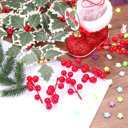 PATIKIL 4.5" Artificial Green Pine Needles, 48 Pack Branches Small Twigs Stems Picks for Christmas Wreath Arrangement DIY Craft Wedding Party Home, Style 2